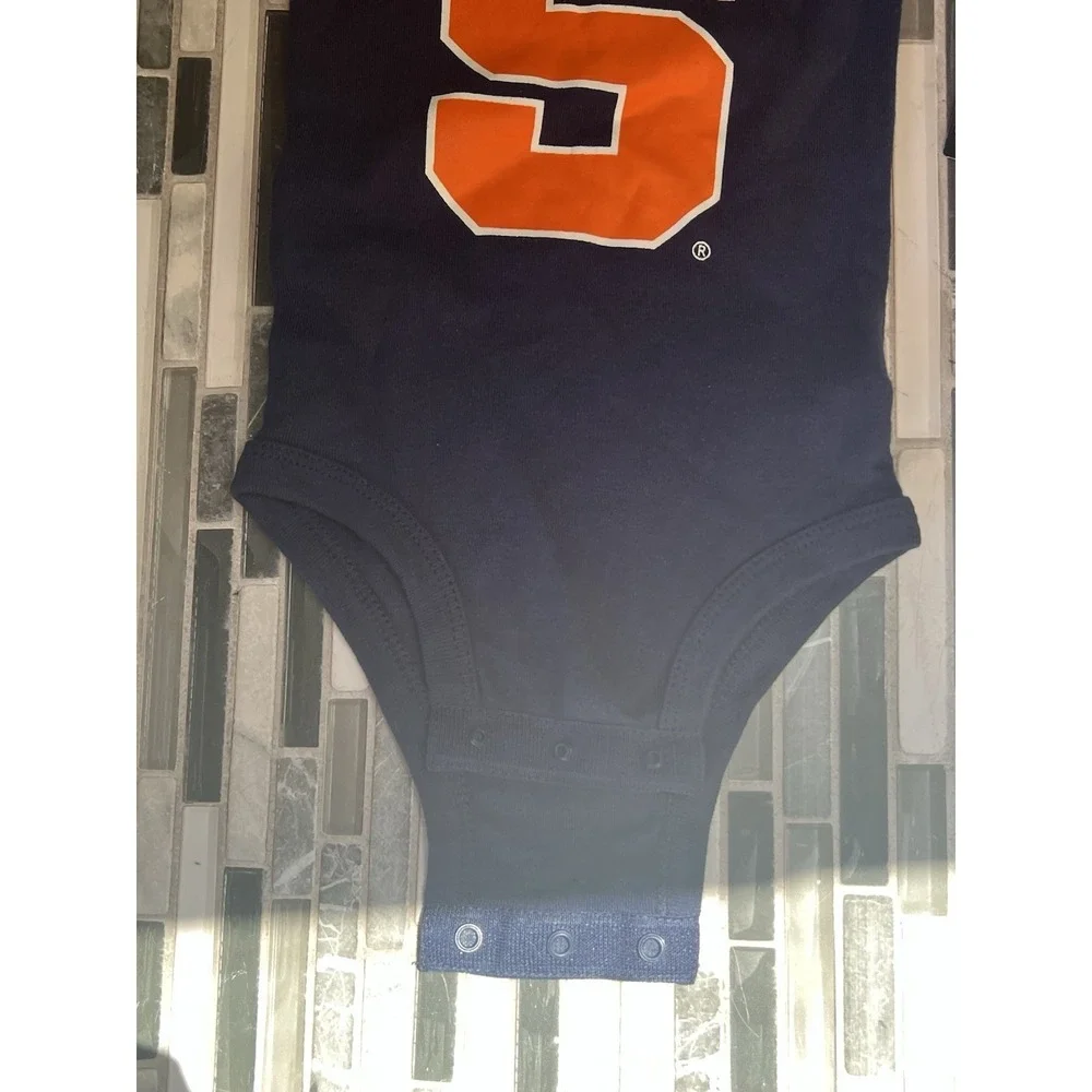 NWT NCAA Syracuse Orange‎ Bodysuit Baby Size 3/6 Months Blue